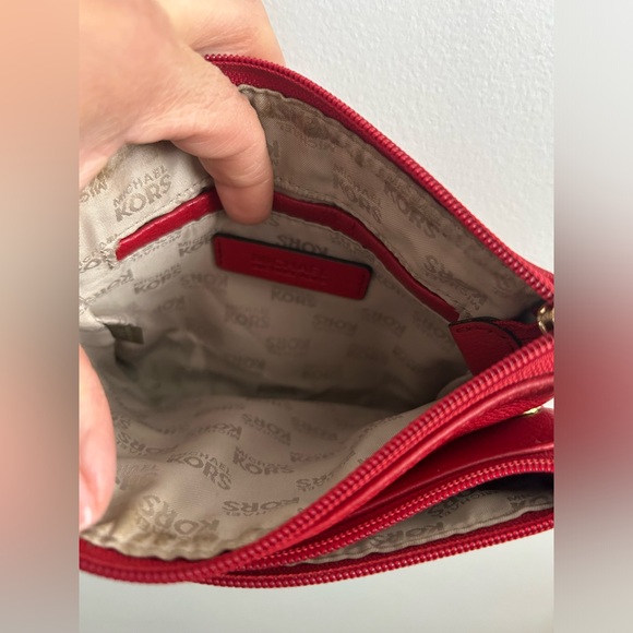 Michael Kors Leather Red Crossbody Bag - Picture 13 of 16